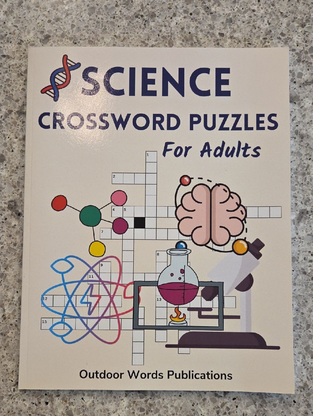 Word Search Puzzle Book For Adults - Science Themed Unused